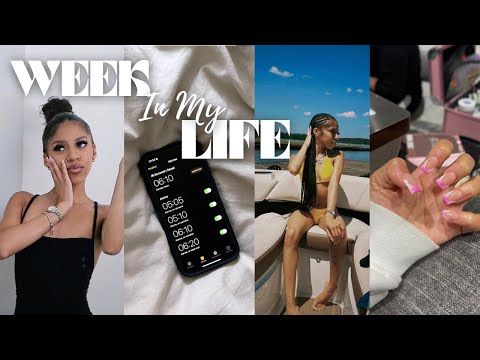 WEEKLY VLOG: waking up @ 6am for a WEEK!..nails| lake day | girl talk | + More…