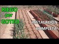 Instalación de Riego por Goteo en Bancales Elevados || El Huerto de Silverio