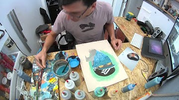 Timelapse  Ghetto robot painting GoPro experience
