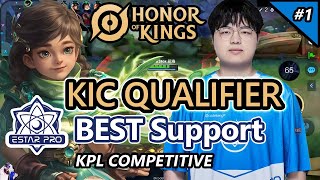 Honor of Kings: (Sang Qi) | HOK KIC: Estar.ZiYang | EstarPro vs Wolves| KPL Best Support| Round 1