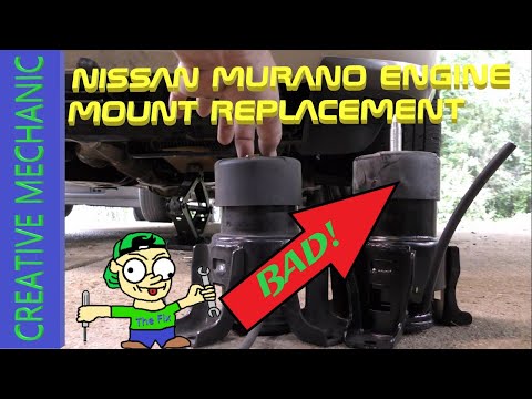 2011 + Nissan Murano front engine mount, top engine mount replacement