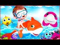 Sharks Dance 🦈🦈| Baby Shark | , Shopping Cart + More Kids Songs🎶| Nursery Rhymes | Banana Cartoon 3D