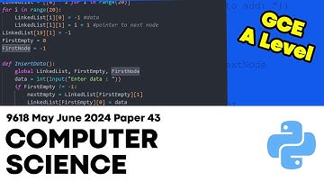 9618 Computer Science October November 2024 Paper 42 | Python