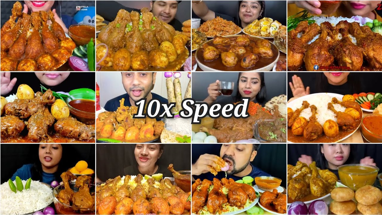 Eating 🔥 Spicy Chicken Leg Curry With Basmati Rice & Chillies || Indian Food Mukbang || Big Bites