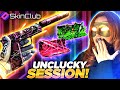 SKINCLUB SO UNLUCKY SESSION FROM EXCLUSIVES !! ?! ( Skinclub Promo Code 2025 )
