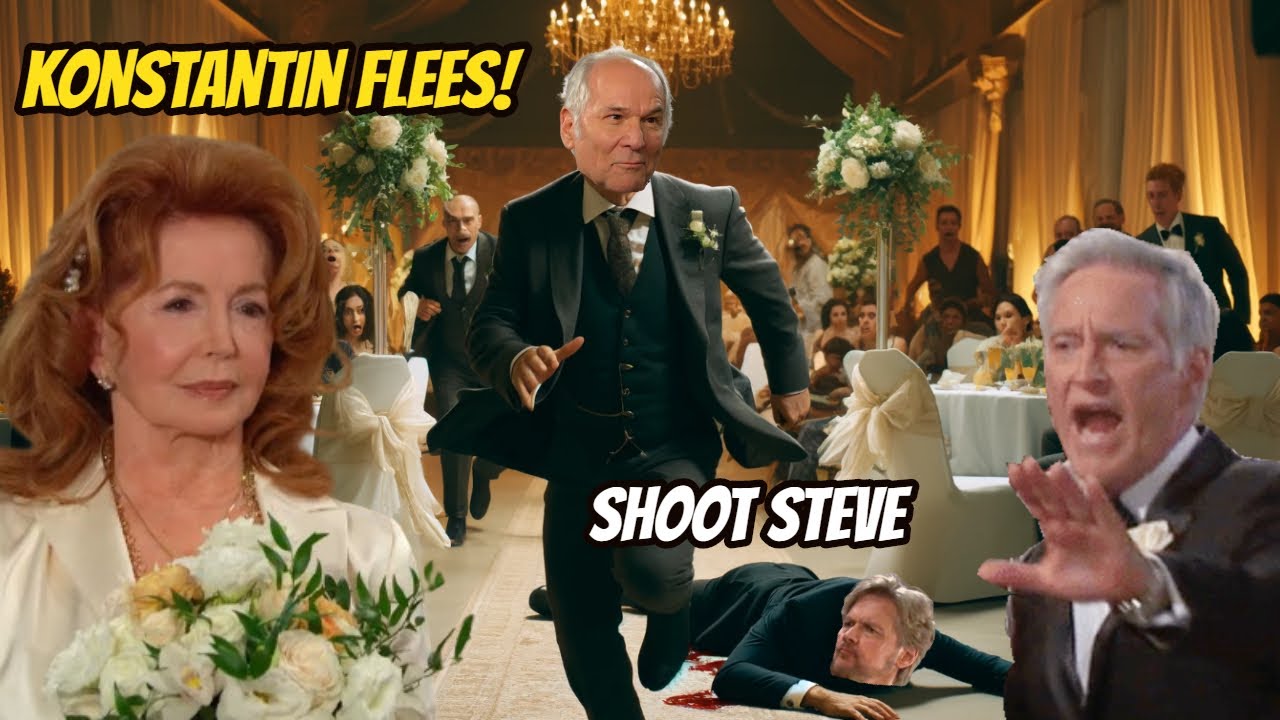 Big Bang at Maggie's Wedding. Konstantin shot Steve at the wedding and then fled. Days of Our Lives