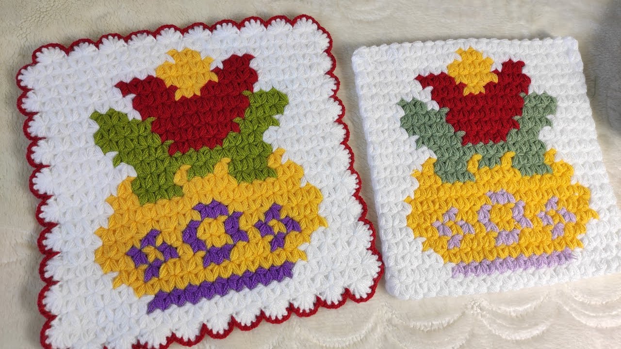 2025 ÇOK KOLAY ÇOK GÜZEL VAZODAKİ ÇİÇEKLİ KARE LİF MODELİ ADIM ADIM YAPILIŞI