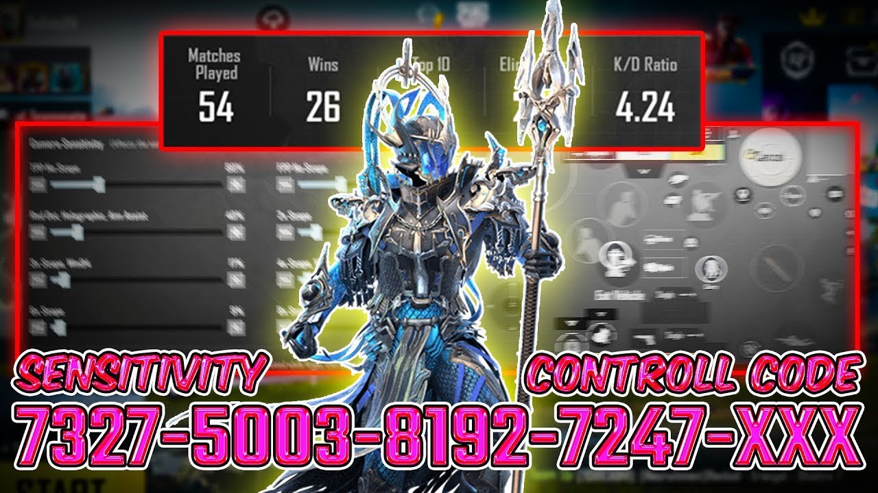 NEW UPDATE 3 7🔥BEST SENSITIVITY CODE + CONTROL SETTINGS BGMI PUBG MOBILE