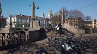 Water Square or Seven Bridges spot in St. Petersburg, Russia