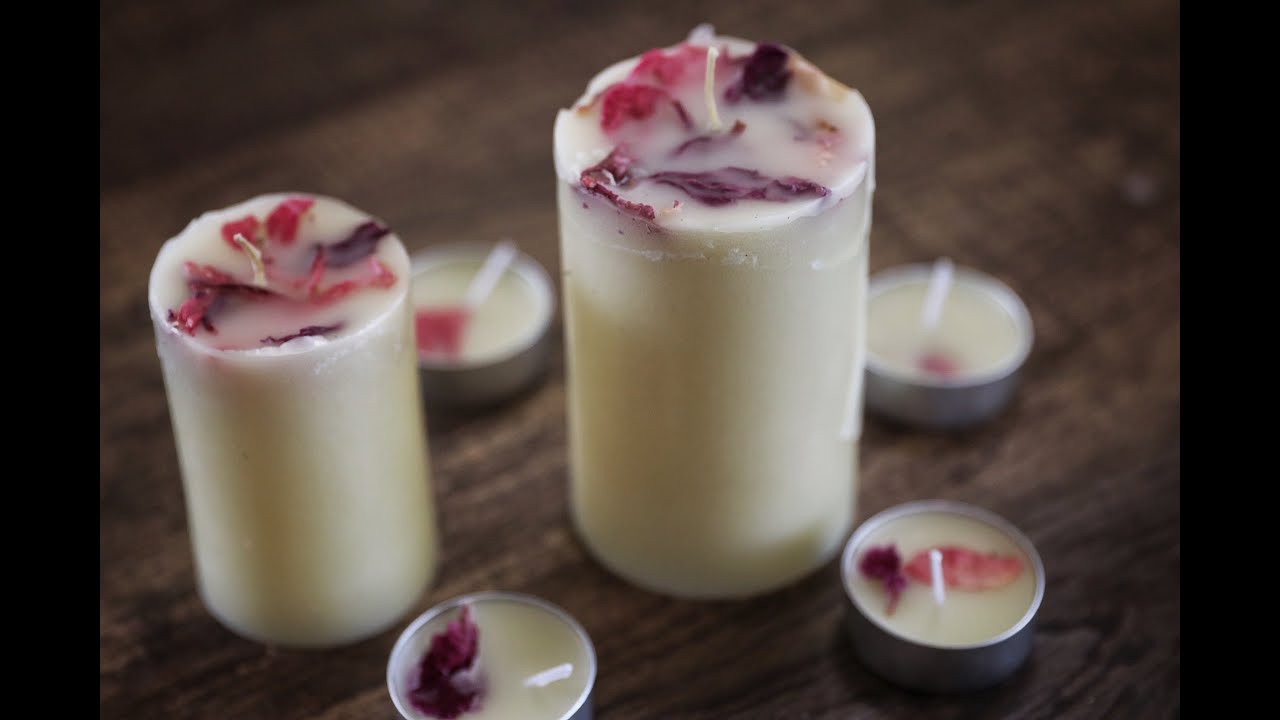 At Home Making Easy Scented Beeswax Candle YouTube