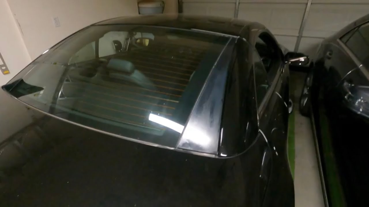 Fixing black trim on the rear window | SL55 Build pt 18 - YouTube