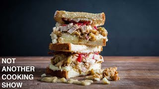 leftover THANKSGIVING SANDWICH done right