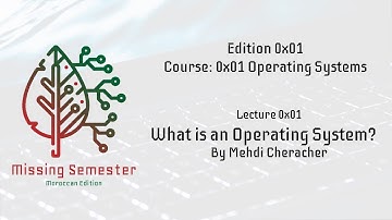 Missing Semester 0x01 | Introduction to Operating systems | What are operating systems