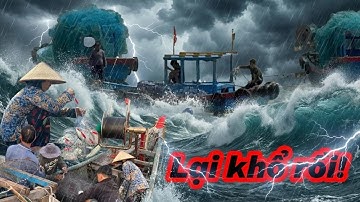 Buồn Luôn! Biển Êm Mà Ghe Chìm, Tổn Thất Hơn Mấy Chục Triệu. Chiều Câu Cá Không Cần Lưỡi. 5kg Cá Đối