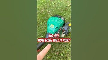 🤔How long will it run with no oil? Stay tuned! #lawncare #blowup #2stroke #smallengine #broken