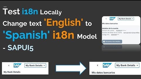 How to test i18n locally #i18n #sapui5 #sapfiori #sap #tutorial #training #interview #interviewquest