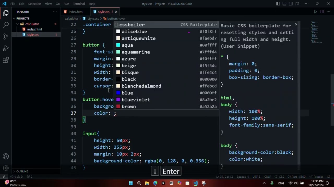Create calculator using html css and javascript. || Easy way🤫.