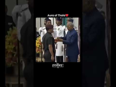 Aura of ms dhoni #padma bhushan #president # mr beast