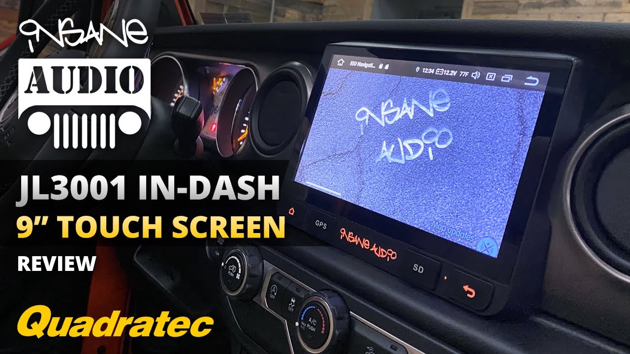 Insane Audio JL30019-inch In-Dash Touch Screen Navigation System for Jeep  Wrangler JL & Gladiator JT - YouTube