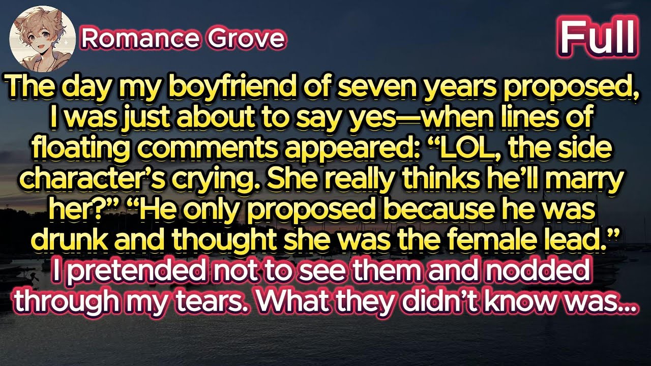 The day my boyfriend of seven years proposed to me—Just as I was about to say yes, when suddenly...