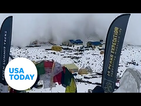 Avalanche crushes base camp at Nepal’s Mount Manaslu | USA TODAY