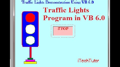 Learn Visual Basic 6.0 (VB6)- Road Traffic lights Animated system -Step by Step Tutorial
