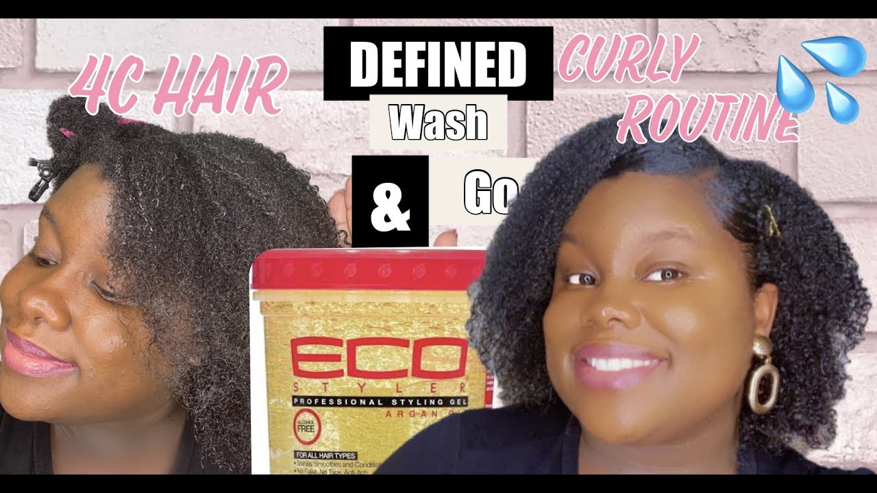 Blessed to NOT have 4c Hair? Eco Styler Gel on 4c Hair Wash N Go