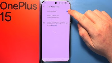 OnePlus 15 - How to Enable/Disable Assisted Dialling