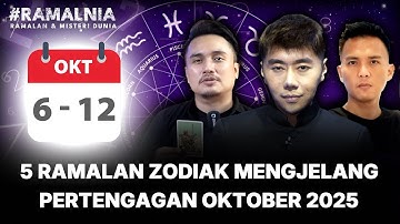 5 RAMALAN ZODIAK PALING HOKI MENJELANG PERTENGAHAN BULAN OKTOBER 2025‼️AKAN RAIH TUJUAN‼️#RAMALNIA