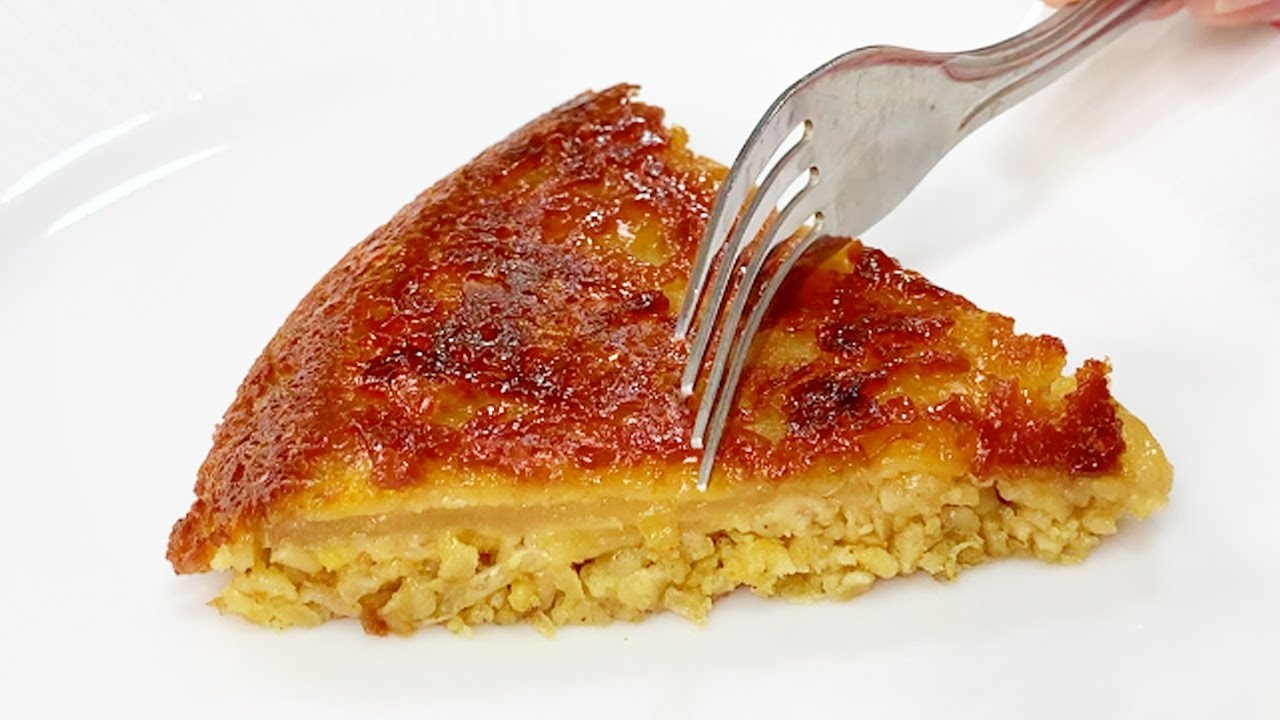 Bolo de Maçã de FRIGIDEIRA! Fácil, SEM FARINHA, Sem Leite, Rápido e Delicioso
