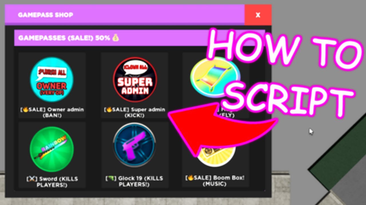 Roblox Scripting Tutorial: How to Script Gamepass Tools 