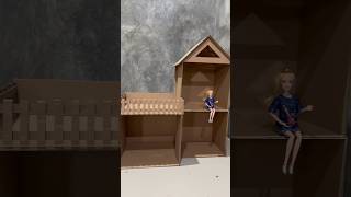 Cara membuat rumah barbie dari kardus. How to make a barbie house #craft #rumahbarbie #barbie #house