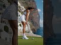 the balance on that finish is crazy #golf #golfswing #golfcourses