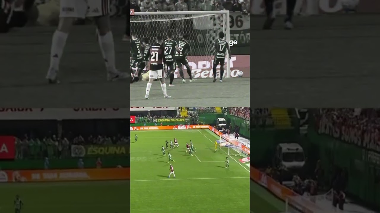 CAMISA 9 RUBRO-NEGRO COM FARO APURADO! | Chapecoense x Flamengo | Brasileirão | #shorts | ge.globo