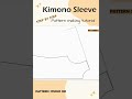 How to Draft Kimono sleeve patterns from Basic Bodice   #short
