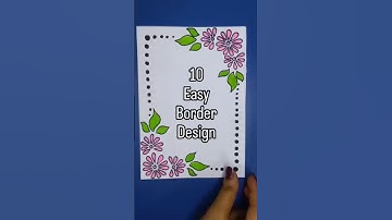 15 best beautiful border design/front page decorate#project  #borderpattern#youtube#art#shorts#diy