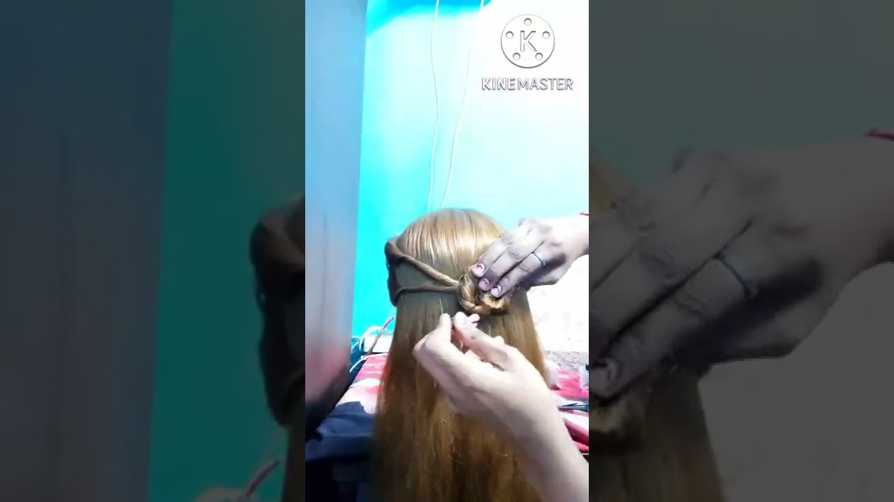 New festive cute open hairstyle👌