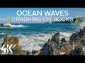 8 HOURS Relaxing Sound of Ocean Waves Crashing on Rocks - Scenic Ocean Views of Maui Island