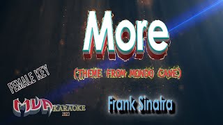 More (Theme From Mondo Cane) | Frank Sinatra | Female Key Karaoke Version