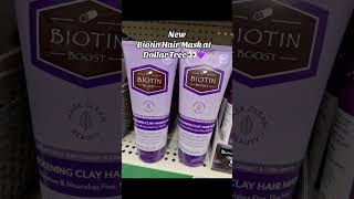 New Biotin Hair Mask at Dollar Tree 👀💜
