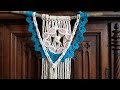 Macramé Mandala Flower & Leaves | DIY Macrame Wall Hanging | Handmade Gift Tutorial | 曼达拉叶与花壁挂教程