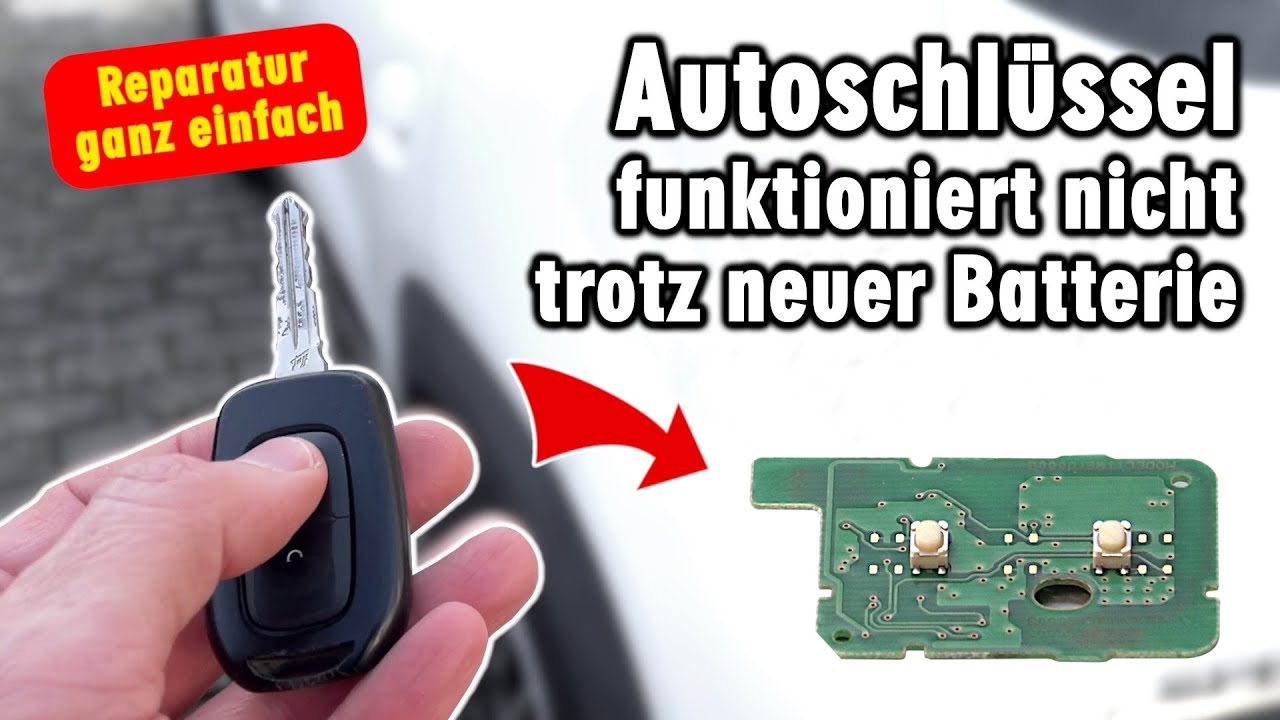 Skoda Schlüssel Funktioniert Nicht Trotz Neuer Batterie Autoschlüssel reparieren - funktioniert nicht trotz neuer Batterie