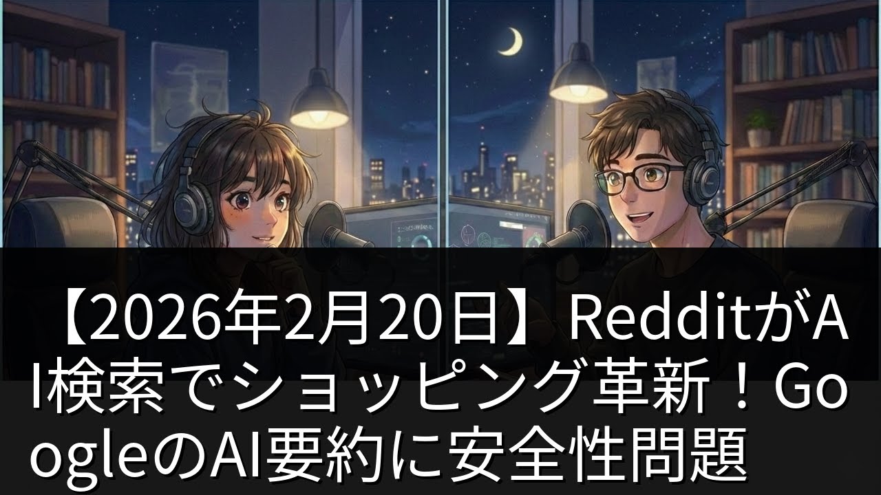 【2026年2月20日】RedditがAI検索でショッピング革新！GoogleのAI要約に安全性問題
