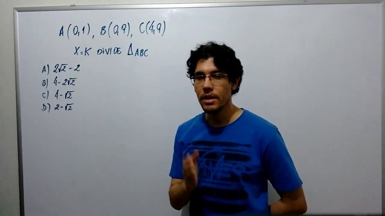 Aula 07 - Equações de reta: EXERCÍCIOS baricentro geometria analitica