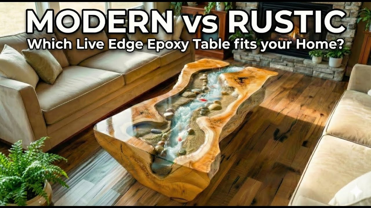 Modern vs Rustic: Which Live Edge Epoxy Table fits your Home?
