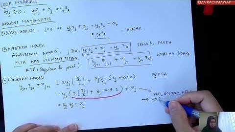 Correctness Proof (non-recursive): multiplication algorithm (part 2)