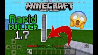 MCPE Rapid BUILDER in Minecraft 1.7! Command block Tutorial (Minecraft Pocket Edition)