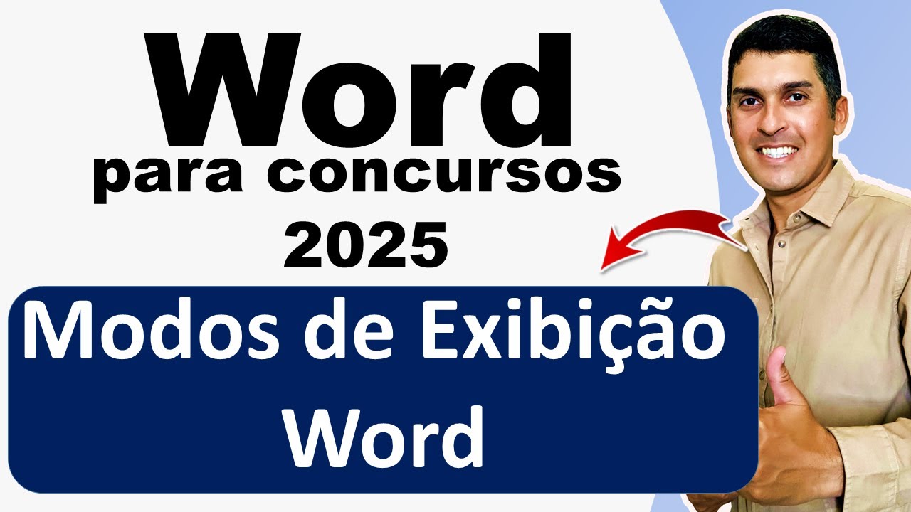 Word 2016 para Concursos Públicos 2025 | Modos de Exibição do Word | Informática para Concursos 2025