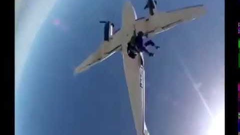 Skydiving Gone Bad - Grandma Falls Out of Tandem Harness