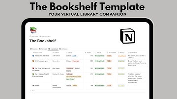 Organize Your Books | Notion Bookshelf Template